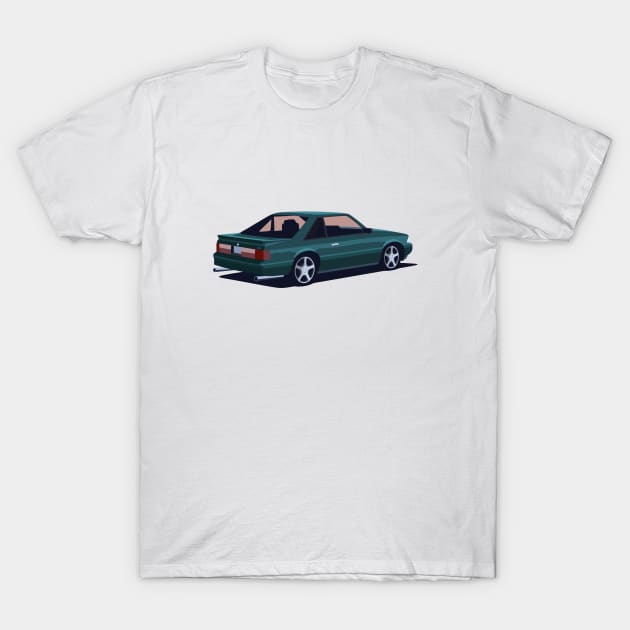 Ford Fox Body Mustang T-Shirt by TheArchitectsGarage